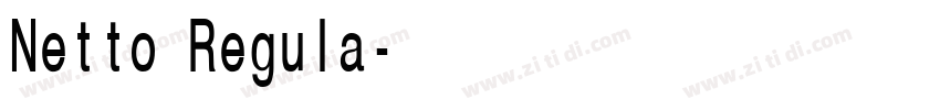 Netto Regula字体转换